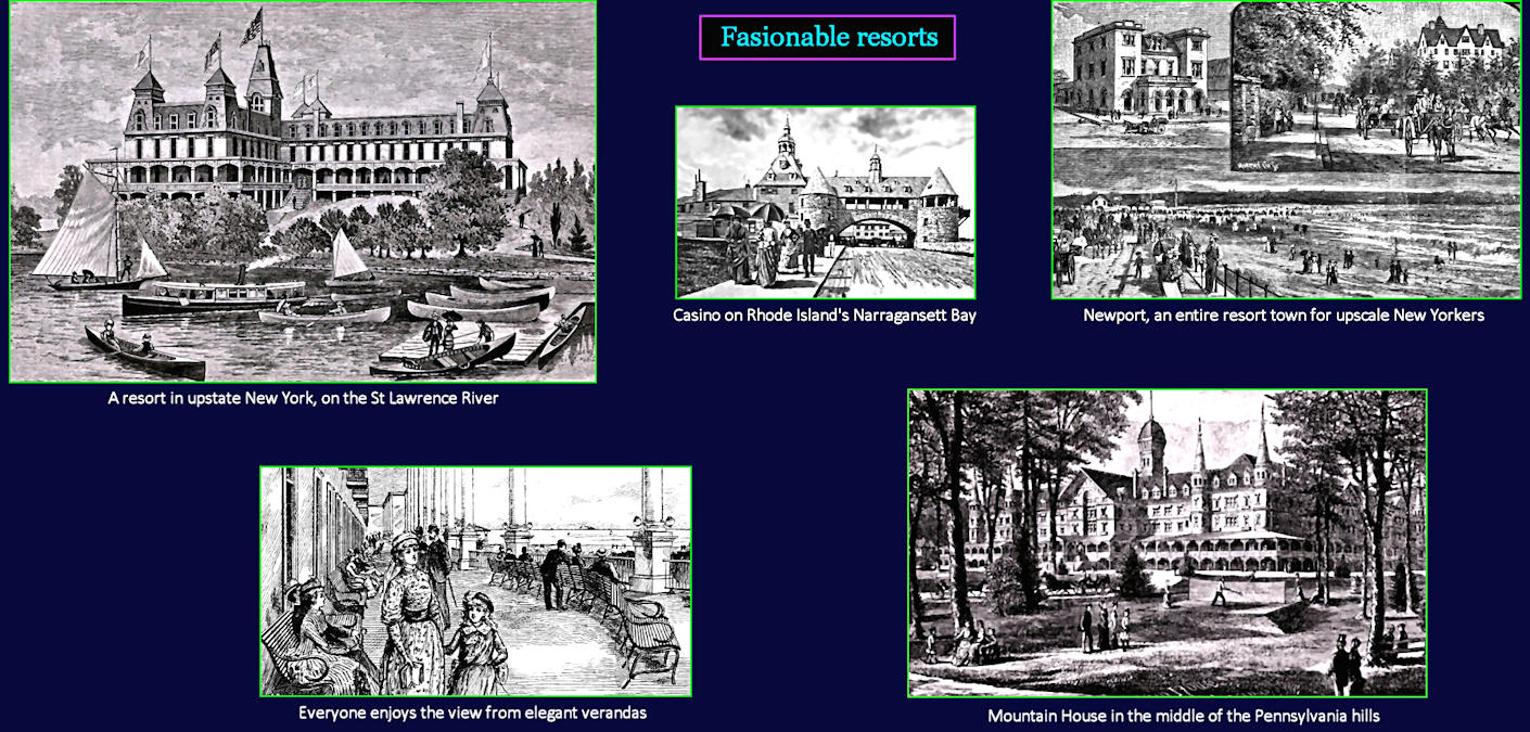 Vacation resorts, 1890